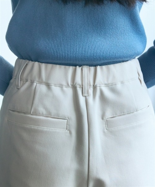 slattgir（スラットジール）の「高身長　ラップワイドパンツ（トールサイズ）Essenave（スラックス・レディース・スミクロ/アイボリー・M/5L/4L/3L/LL/L）」の4枚目の写真