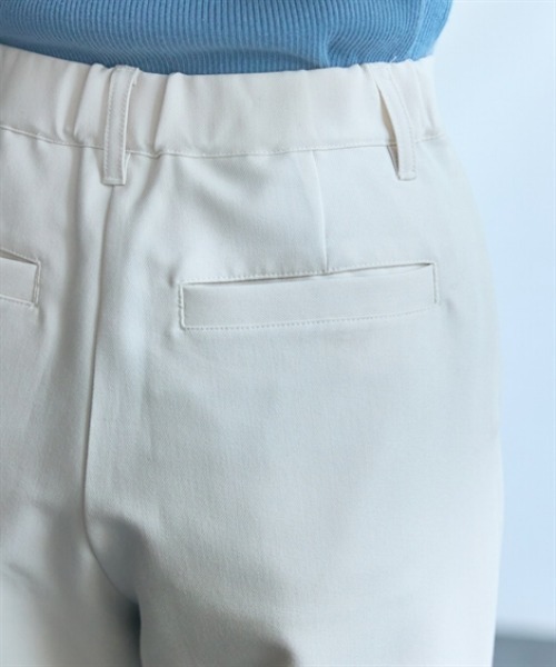 slattgir（スラットジール）の「高身長　ラップワイドパンツ（トールサイズ）Essenave（スラックス・レディース・スミクロ/アイボリー・M/5L/4L/3L/LL/L）」の5枚目の写真