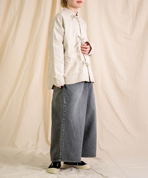 Brocante（ブロカント）の「[Brocante / ブロカント] 綿麻アムンゼンクロス ドーミージャケット（その他アウター・レディース・ベージュ/ブラック・2）」の5枚目の写真