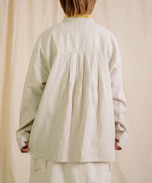 Brocante（ブロカント）の「[Brocante / ブロカント] 綿麻アムンゼンクロス ドーミージャケット（その他アウター・レディース・ベージュ/ブラック・2）」の18枚目の写真