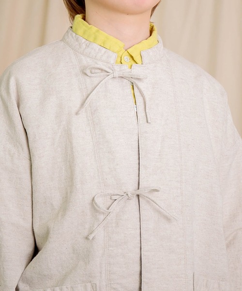 Brocante（ブロカント）の「[Brocante / ブロカント] 綿麻アムンゼンクロス ドーミージャケット（その他アウター・レディース・ベージュ/ブラック・2）」の19枚目の写真