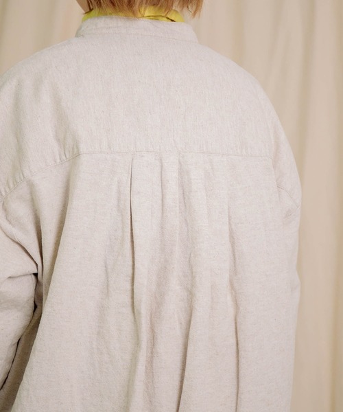 Brocante（ブロカント）の「[Brocante / ブロカント] 綿麻アムンゼンクロス ドーミージャケット（その他アウター・レディース・ベージュ/ブラック・2）」の22枚目の写真