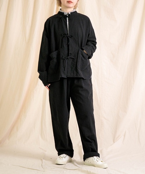 Brocante（ブロカント）の「[Brocante / ブロカント] 綿麻アムンゼンクロス ドーミージャケット（その他アウター・レディース・ベージュ/ブラック・2）」の13枚目の写真