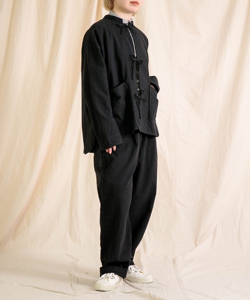 Brocante（ブロカント）の「[Brocante / ブロカント] 綿麻アムンゼンクロス ドーミージャケット（その他アウター・レディース・ベージュ/ブラック・2）」の14枚目の写真