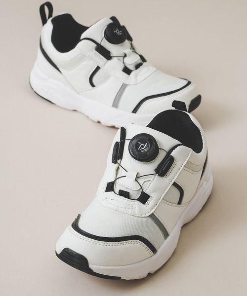 DIAL DRIVE（ダイヤルドライブ）の「【DIAL DRIVE】ダイヤルドライブ DAILY（スニーカー・キッズ・カーキ/ブラック/グレー/ベージュ/ホワイト/ピンク/アイボリー・17cm/18cm/19cm/20cm/21cm/23cm/22cm）」の14枚目の写真