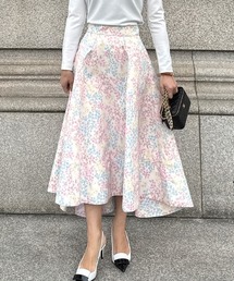 タグ付き　JENNE ジェンヌ　ロングスカート 花柄　ブラック　華やか　夏　素敵 JENNE オードリーフラワースカート｜JENNE(ジェンヌ)公式通販
