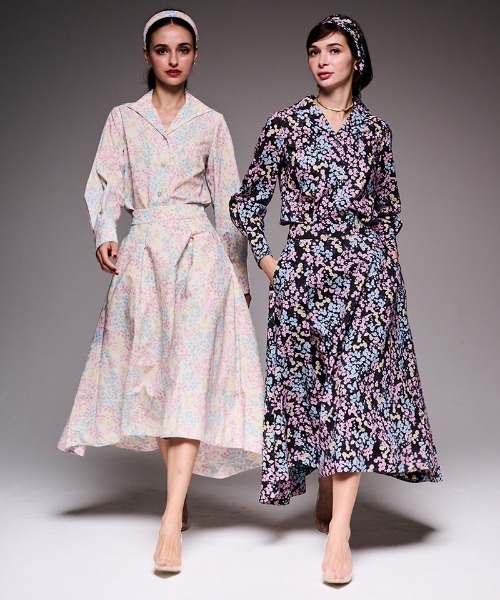 JENNE(ジェンヌ)の「JENNE オードリーフラワースカート(スカート・レディース・ホワイト/ブラック・LARGE/MEDIUM/SMALL)」の9枚目の写真