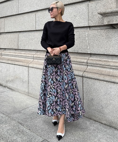 JENNE(ジェンヌ)の「JENNE オードリーフラワースカート(スカート・レディース・ホワイト/ブラック・LARGE/MEDIUM/SMALL)」の11枚目の写真