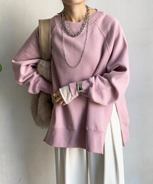 DouDou | 裏起毛サイドジッププルオーバー(Tシャツ/カットソー)