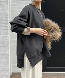 DouDou | 裏起毛サイドジッププルオーバー(Tシャツ/カットソー)