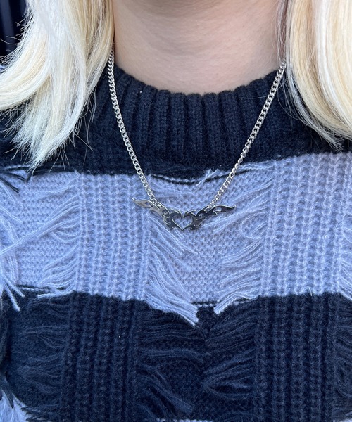 Figments(フィグメンツ)の「フレイムハートネックレス(ネックレス・レディース・シルバー・FREE)」の2枚目の写真