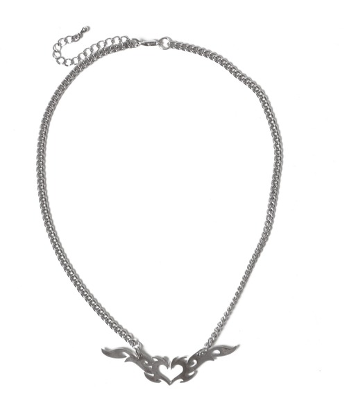 Figments(フィグメンツ)の「フレイムハートネックレス(ネックレス・レディース・シルバー・FREE)」の3枚目の写真