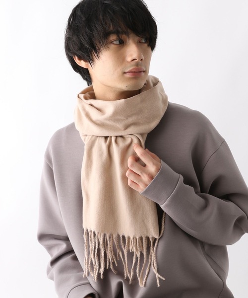 GLOBAL WORK(グローバルワーク)の「抗菌防臭マフラー/248445(ストール/ショール・メンズ・ベージュ/ブラック/オフホワイト/ライトグレー・FREE)」の11枚目の写真