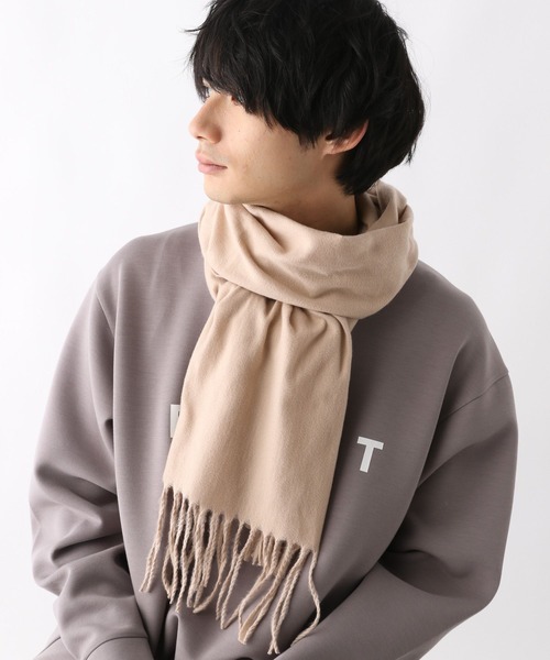 GLOBAL WORK(グローバルワーク)の「抗菌防臭マフラー/248445(ストール/ショール・メンズ・ベージュ/ブラック/オフホワイト/ライトグレー・FREE)」の12枚目の写真