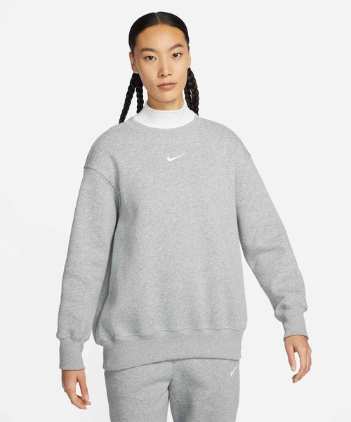 NIKE(ナイキ)の「《セットアップ対応商品》ナイキ スポーツウェア フェニックス フリース ウィメンズ オーバーサイズド クルーネック スウェットシャツ / Nike Sportswear Phoenix Fleece Women's Oversized Crewneck Sweatshirt DQ5734-063 Dark Grey Heather(スウェット・レディース・グレー系その他・M/L/2XL/XL/XS/S)」の6枚目の写真