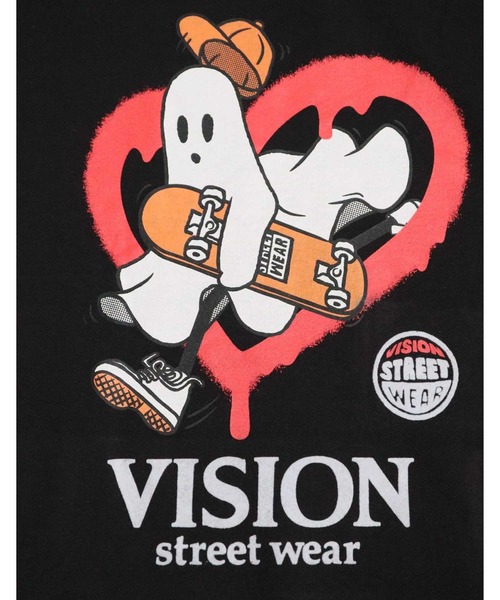 VISION STREET WEAR(ヴィジョンストリートウェア)の「【VISION STREET WEAR】ゴースト裏起毛パーカー(パーカー・メンズ・ブラック/ホワイト・M/L)」の10枚目の写真