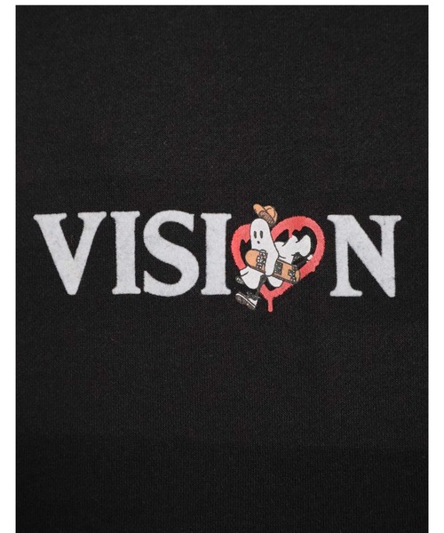 VISION STREET WEAR(ヴィジョンストリートウェア)の「【VISION STREET WEAR】ゴースト裏起毛パーカー(パーカー・メンズ・ブラック/ホワイト・M/L)」の11枚目の写真