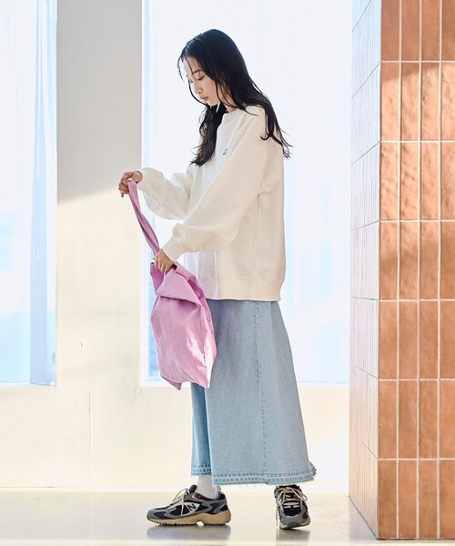 coen(コーエン)の「デニムフレアロングスカート(デニムスカート・レディース・ライトブルー/コバルトブルー・M/L)」の7枚目の写真