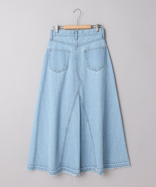 coen(コーエン)の「デニムフレアロングスカート(デニムスカート・レディース・ライトブルー/コバルトブルー・M/L)」の14枚目の写真