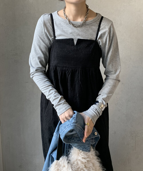 【セール】【WEB限定】ペイズリービスチェワンピース（ワンピース）｜DouDou（ドゥドゥ）