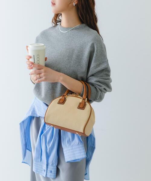 RODE SKO（ロデスコ）の「ラウンドミニボストンバッグ（ボストンバッグ・レディース・ベージュ/キャメル・ONE）」の3枚目の写真
