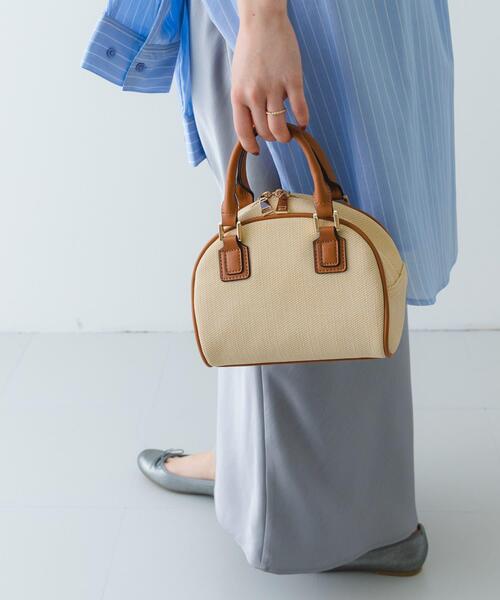 RODE SKO（ロデスコ）の「ラウンドミニボストンバッグ（ボストンバッグ・レディース・ベージュ/キャメル・ONE）」の5枚目の写真