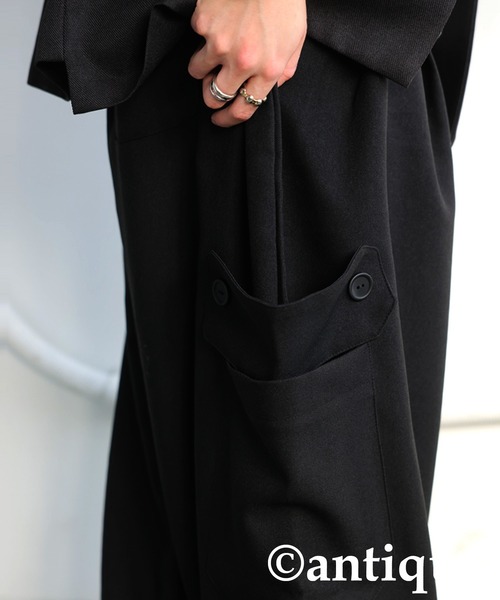 antiqua(アンティカ)の「ポケットデザインパンツ(その他パンツ・レディース・ブラック/カーキ/グレー・MEDIUM/LARGE)」の5枚目の写真