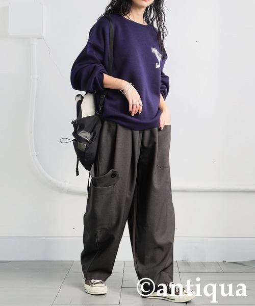 antiqua(アンティカ)の「ポケットデザインパンツ(その他パンツ・レディース・ブラック/カーキ/グレー・MEDIUM/LARGE)」の15枚目の写真