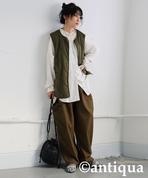 antiqua(アンティカ)の「ポケットデザインパンツ(その他パンツ・レディース・ブラック/カーキ/グレー・MEDIUM/LARGE)」の18枚目の写真