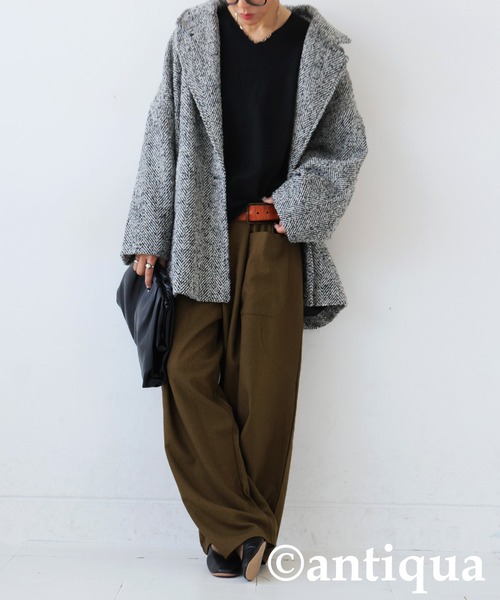 antiqua(アンティカ)の「ポケットデザインパンツ(その他パンツ・レディース・ブラック/カーキ/グレー・MEDIUM/LARGE)」の20枚目の写真