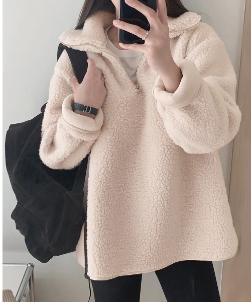 ★モコモコページとなります★ UNISEX》MOKOMOKO Gradation Border Prime-Over Crew Neck Knit