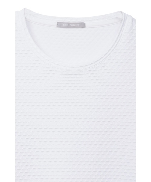 HIGH STREET(ハイストリート)の「HIGH STREET∴RIPAトライアングルモノグラムクルーネック半袖カットソー(Tシャツ/カットソー・メンズ・ブラック/ホワイト・L/LL/M)」の6枚目の写真