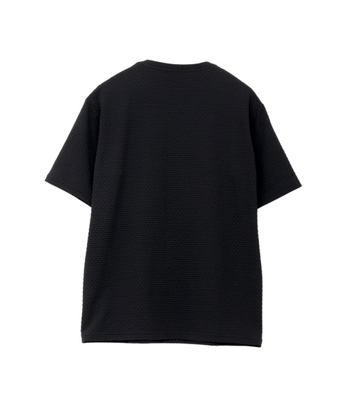 HIGH STREET(ハイストリート)の「HIGH STREET∴RIPAトライアングルモノグラムクルーネック半袖カットソー(Tシャツ/カットソー・メンズ・ブラック/ホワイト・L/LL/M)」の3枚目の写真