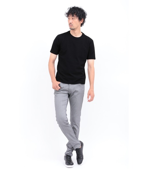 HIGH STREET(ハイストリート)の「HIGH STREET∴RIPAトライアングルモノグラムクルーネック半袖カットソー(Tシャツ/カットソー・メンズ・ブラック/ホワイト・L/LL/M)」の15枚目の写真