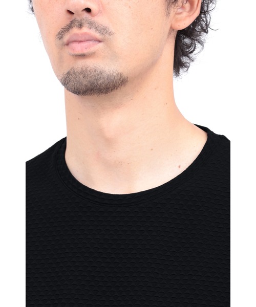 HIGH STREET(ハイストリート)の「HIGH STREET∴RIPAトライアングルモノグラムクルーネック半袖カットソー(Tシャツ/カットソー・メンズ・ブラック/ホワイト・L/LL/M)」の12枚目の写真