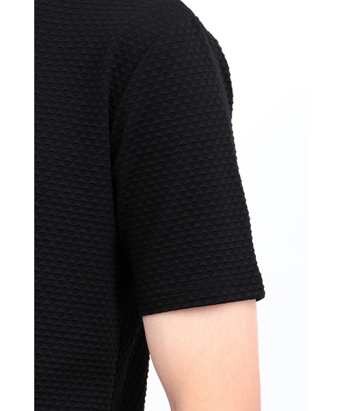 HIGH STREET(ハイストリート)の「HIGH STREET∴RIPAトライアングルモノグラムクルーネック半袖カットソー(Tシャツ/カットソー・メンズ・ブラック/ホワイト・L/LL/M)」の11枚目の写真