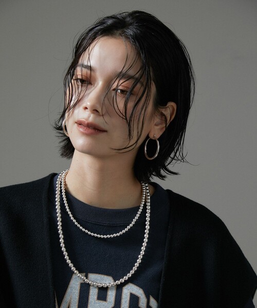 SALON adam et rope'（サロン アダム エ ロペ）の「【ERICKA NICOLAS BEGAY】ナバホパールネックレス5mm/45cm（ネックレス・レディース・シルバー・FREE）」の13枚目の写真