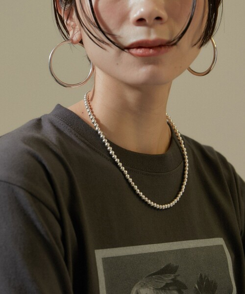 SALON adam et rope'（サロン アダム エ ロペ）の「【ERICKA NICOLAS BEGAY】ナバホパールネックレス5mm/45cm（ネックレス・レディース・シルバー・FREE）」の12枚目の写真