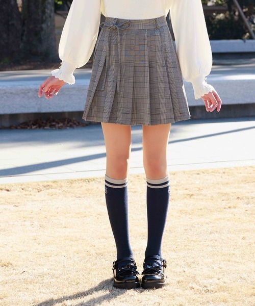 axes femme（アクシーズファム）の「リボンセットプリーツスカパン（その他パンツ・レディース・グレー/モカ/ブラック・FREE）」の3枚目の写真