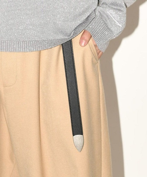 SUPERTHANKS（スーパーサンクス）の「■SUPER THANKS■Long Narrow Belt（ベルト・レディース・ブラック/ホワイト/ブラウン/ゴールド/ブラック×グレー/グレー/オリーブ・FREE）」の3枚目の写真