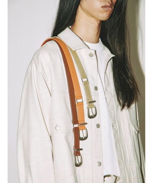 SUPERTHANKS（スーパーサンクス）の「■SUPER THANKS■Long Narrow Belt（ベルト・レディース・ブラック/ホワイト/ブラウン/ゴールド/ブラック×グレー/グレー/オリーブ・FREE）」の11枚目の写真