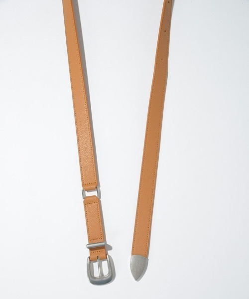 SUPERTHANKS（スーパーサンクス）の「■SUPER THANKS■Long Narrow Belt（ベルト・レディース・ブラック/ホワイト/ブラウン/ゴールド/ブラック×グレー/グレー/オリーブ・FREE）」の13枚目の写真