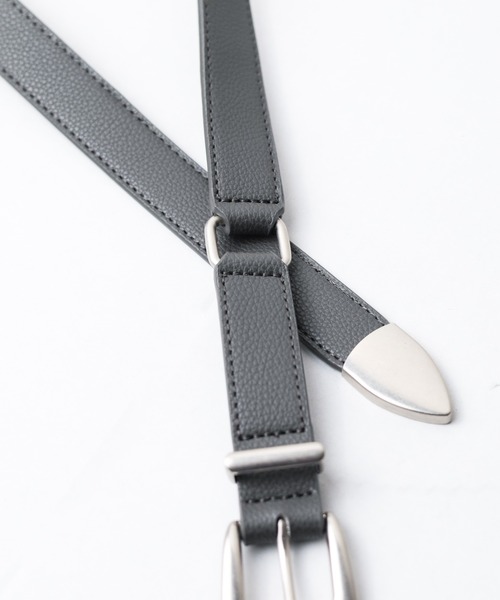 SUPERTHANKS（スーパーサンクス）の「■SUPER THANKS■Long Narrow Belt（ベルト・レディース・ブラック/ホワイト/ブラウン/ゴールド/ブラック×グレー/グレー/オリーブ・FREE）」の17枚目の写真