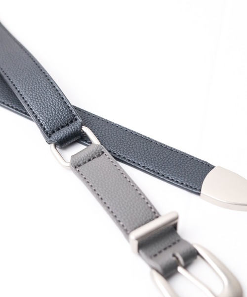 SUPERTHANKS（スーパーサンクス）の「■SUPER THANKS■Long Narrow Belt（ベルト・レディース・ブラック/ホワイト/ブラウン/ゴールド/ブラック×グレー/グレー/オリーブ・FREE）」の15枚目の写真