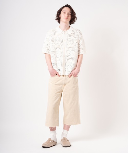 ニット セーター Levi's/リーバイス COMET フーディー ホワイト WHITE SWAN レディース セール】Levi's/リーバイス セーター キャンプシャツ（シャツ