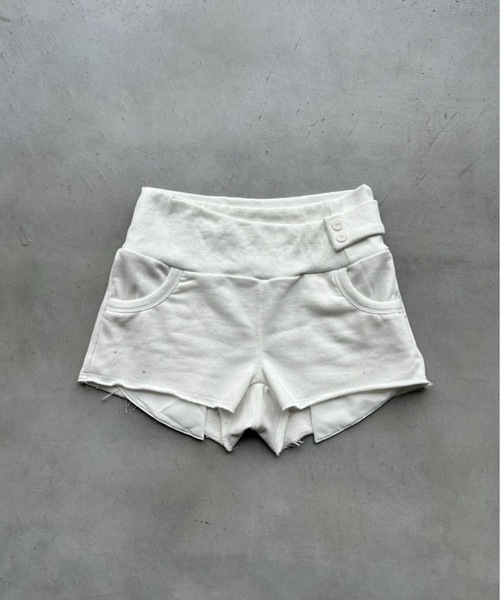 SHAGGIE（シャギー）の「ラメスウェットマイクロミニショートパンツ（スウェットパンツ・レディース・ブラック/チャコールグレー/ホワイト・FREE）」の13枚目の写真