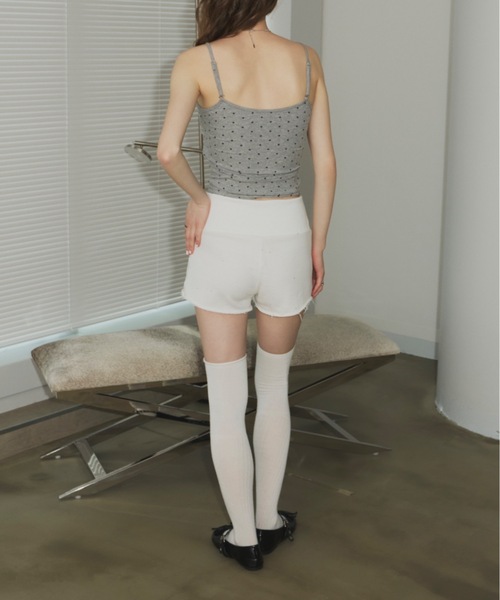 SHAGGIE（シャギー）の「ラメスウェットマイクロミニショートパンツ（スウェットパンツ・レディース・ブラック/チャコールグレー/ホワイト・FREE）」の21枚目の写真