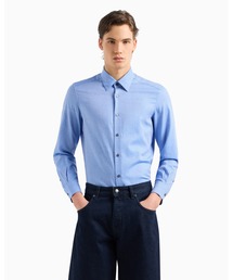 EMPORIO ARMANI アルマーニ 新品未使用 シャツ 綿 ネイビー EMPORIO ARMANI｜エンポリオアルマーニのシャツ/ブラウス（ブルー
