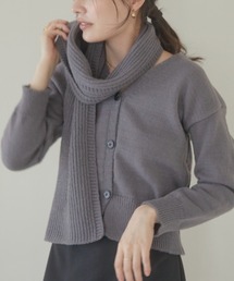 ACYM（アシーム）の「Muffler twin knit カーディガン（カーディガン/ボレロ）」