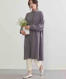 On One's Own（オンワンズオン）の「On One's Own 麻混ジャガード織りシャツチュニック（チュニック）」